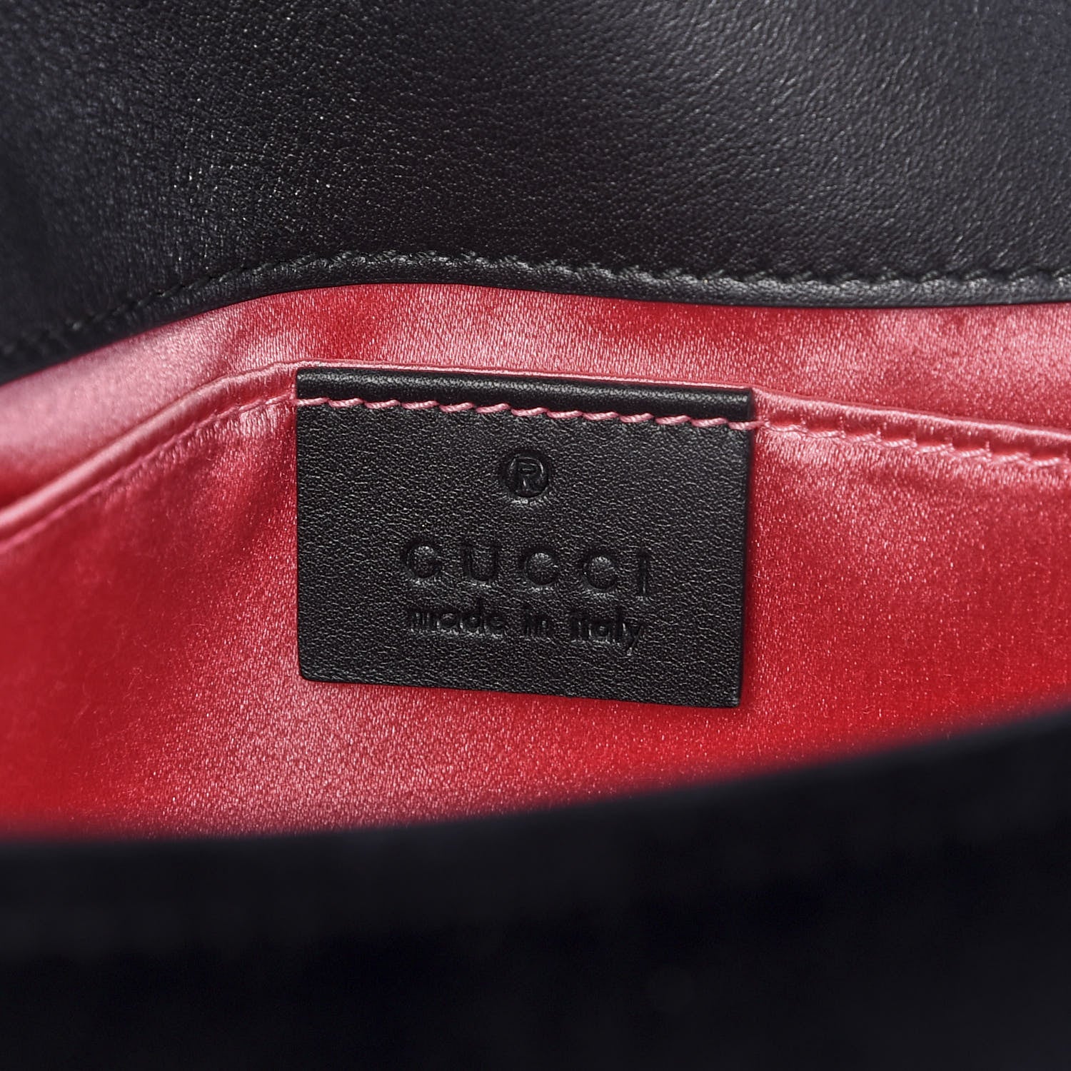 Gucci Velvet Matelasse Mini GG Marmont Shoulder Bag Black 5 of 9