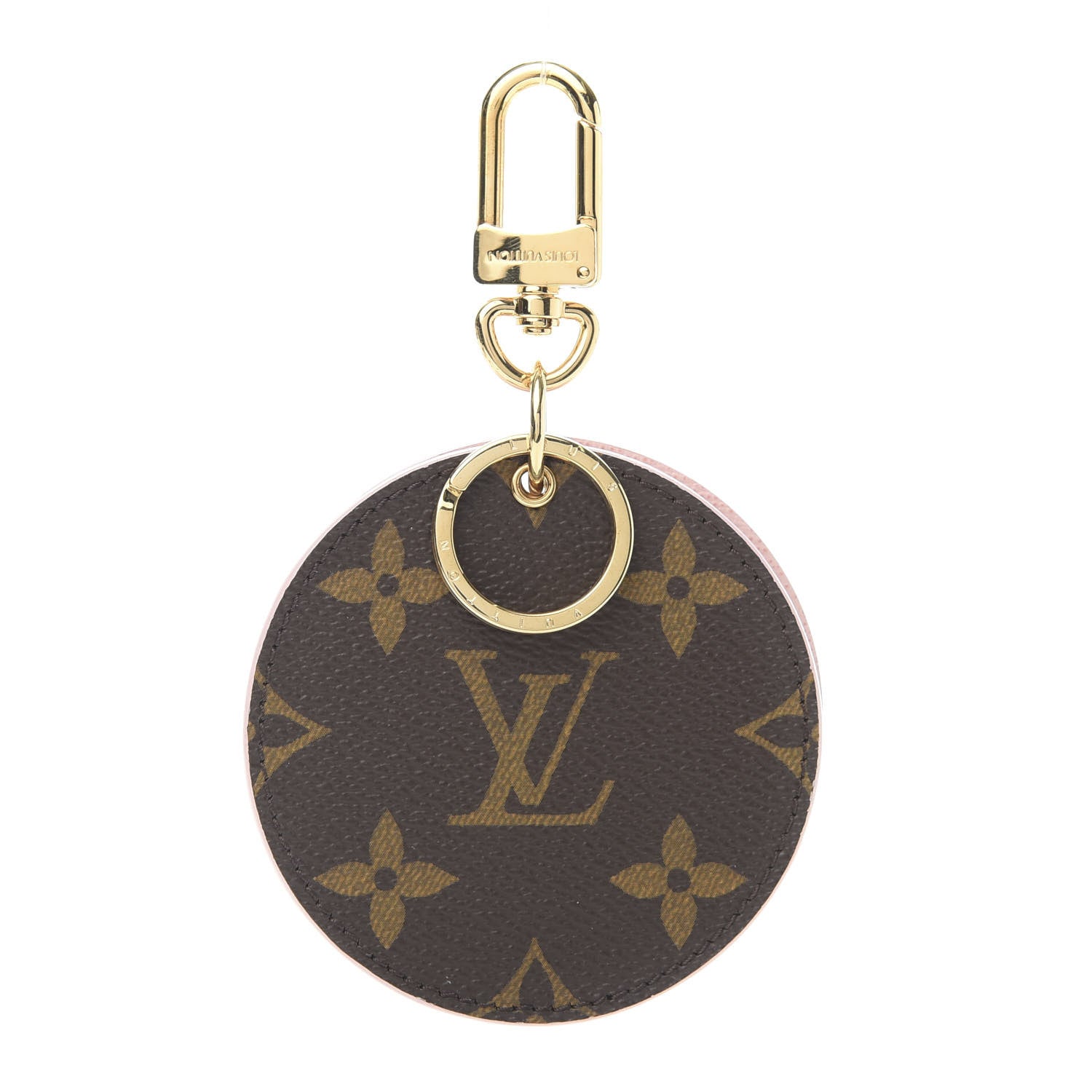 Louis Vuitton Monogram LV Mirror Bag Charm Key Holder Rose Ballerine 1 of 6