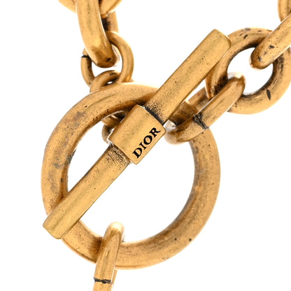 Christian Dior Metal 30 Montaigne Necklace Aged Gold 5 of 6