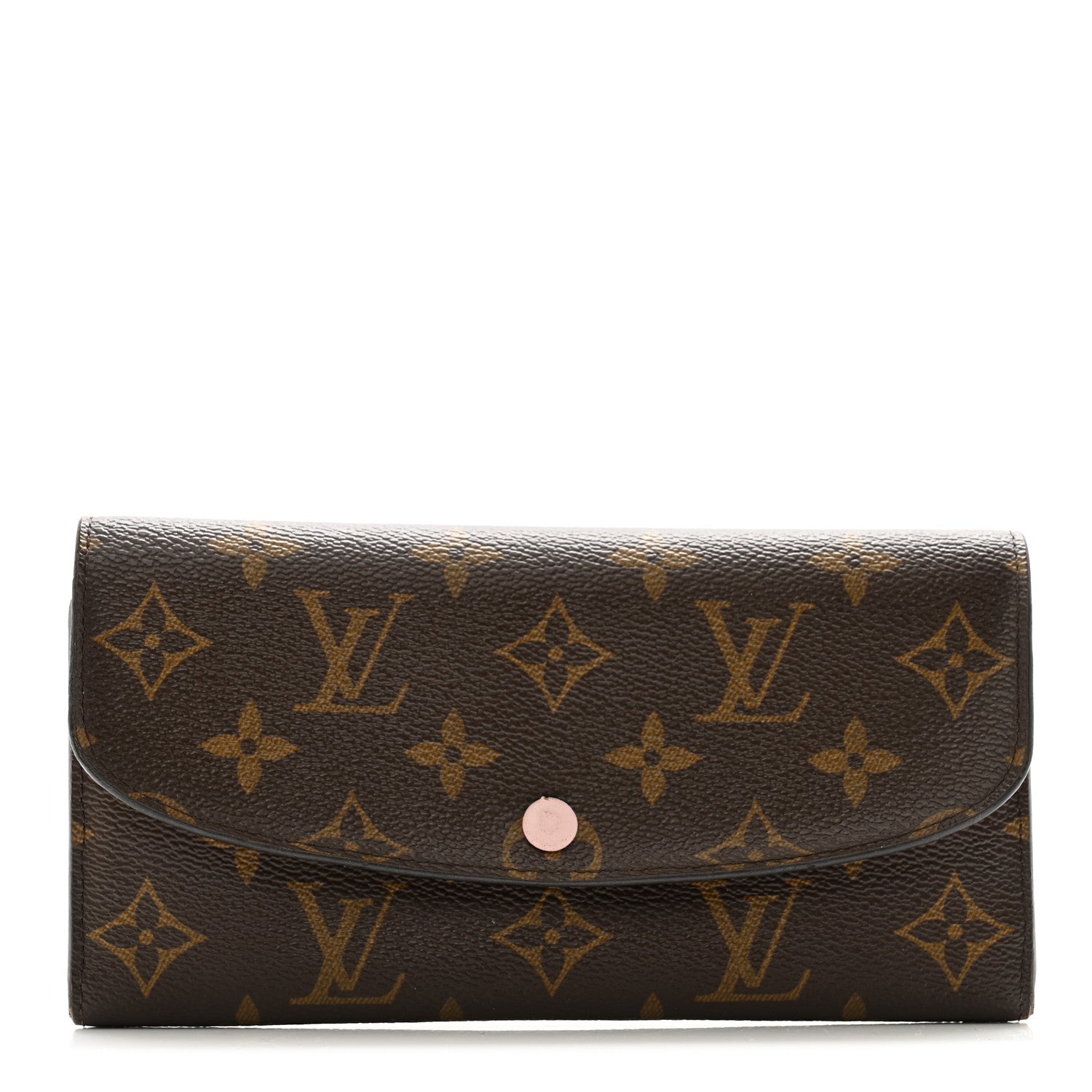 Louis Vuitton Monogram Emilie Wallet Rose Ballerine 1 of 7