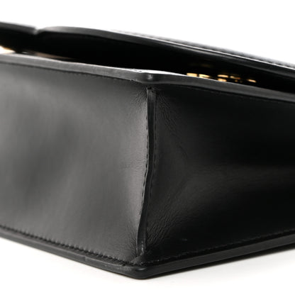 Dolce & Gabbana Calfskin DG Logo Flap Crossbody Bag Black 9 of 10