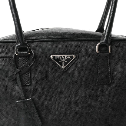 Prada Saffiano Vitello Bauletto Black 8 of 10