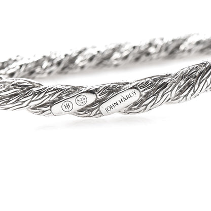 John Hardy Sterling Silver Diamond 6mm Twisted Chain Necklace 6 of 6