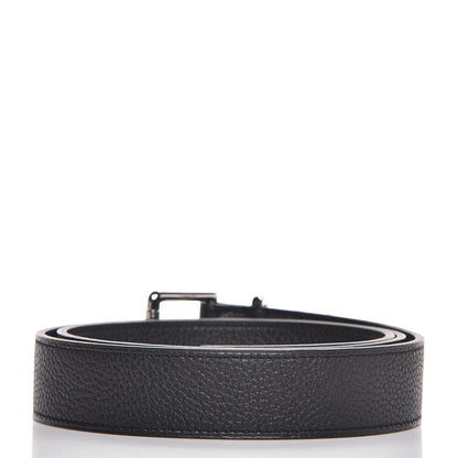 Hermes Togo Etriviere 32mm Belt 70 Black 3 of 9