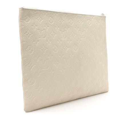 Louis Vuitton Taurillon Monogram Solar Ray A4 Pouch White 3 of 9