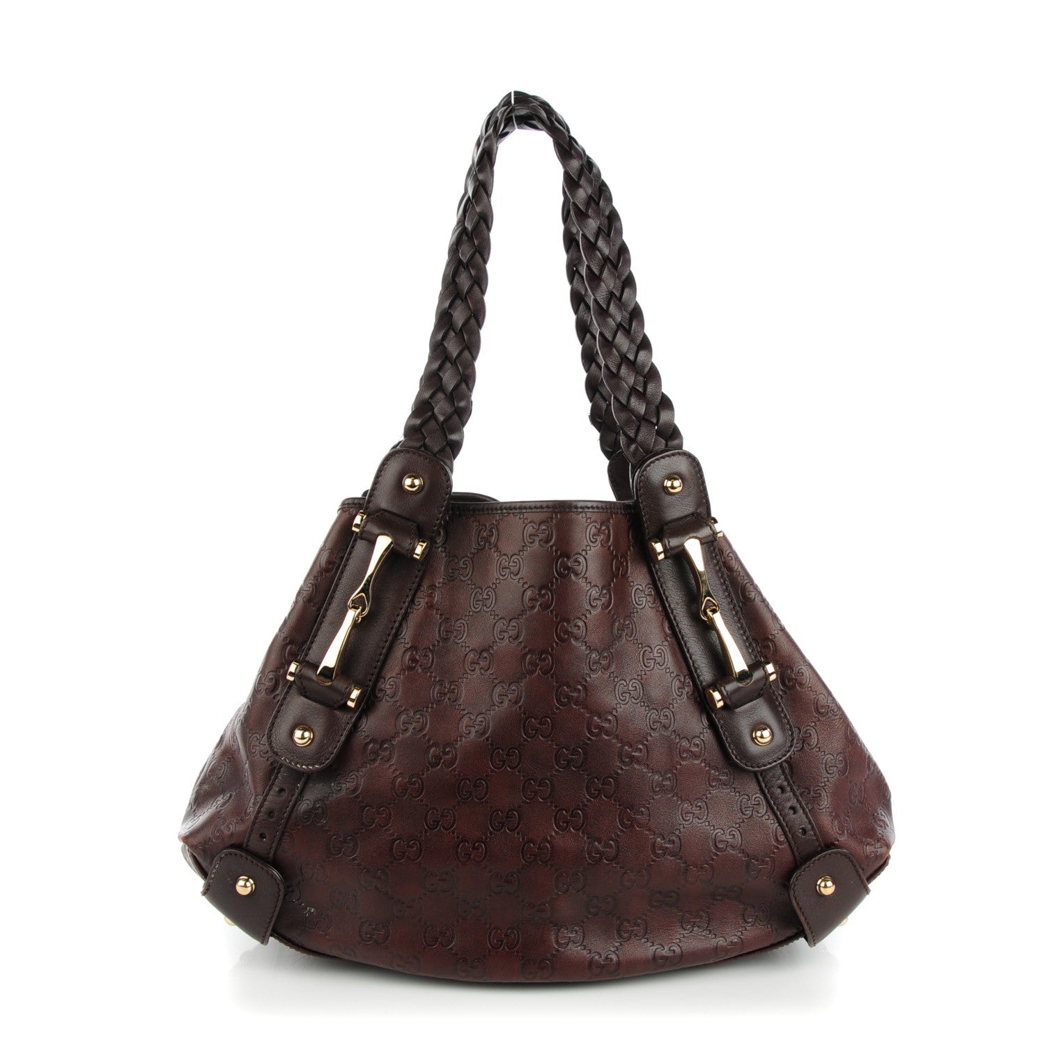 Gucci Guccissima Small Pelham Shoulder Bag Chocolate 2 of 14