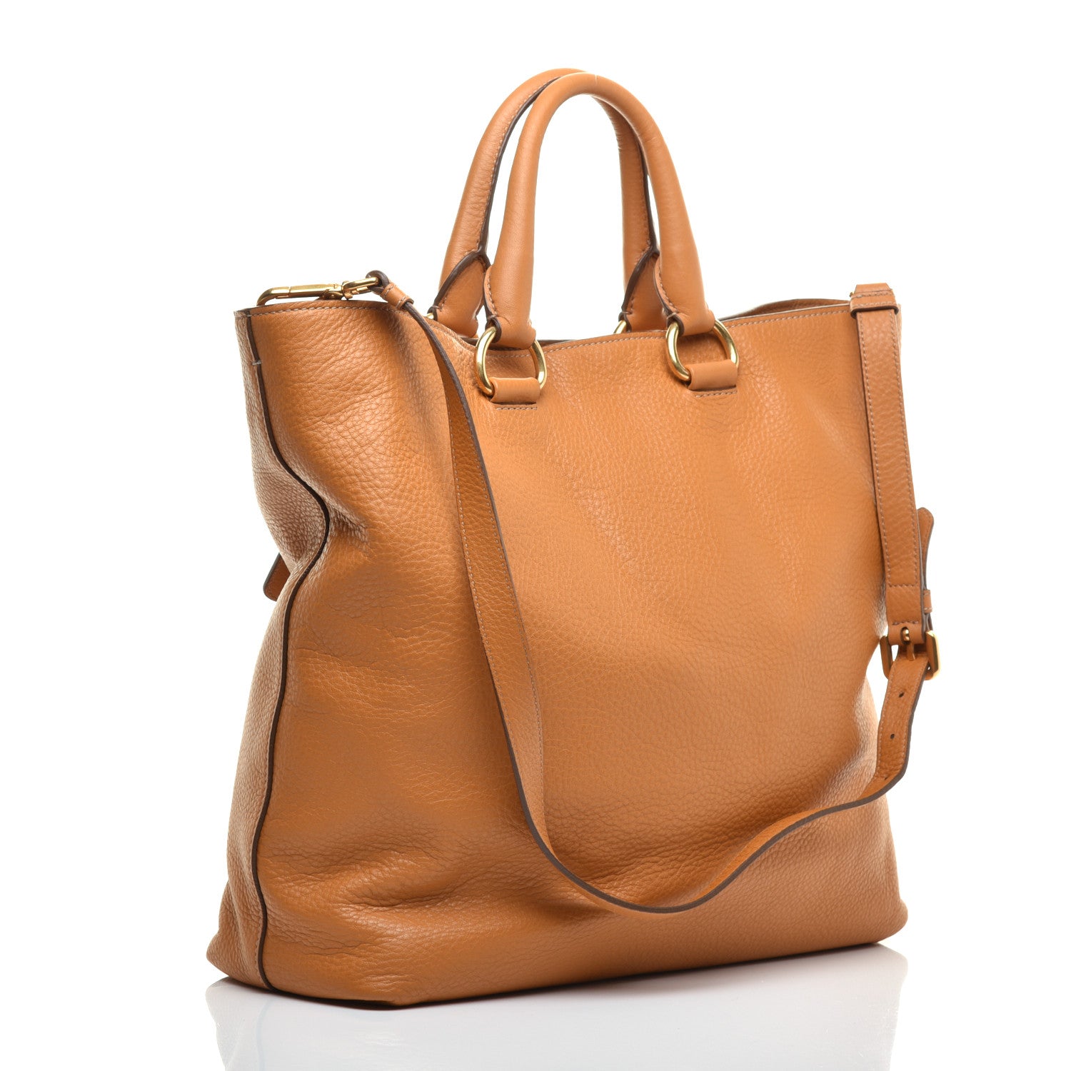 Prada Vitello Daino Tote Naturale 3 of 9