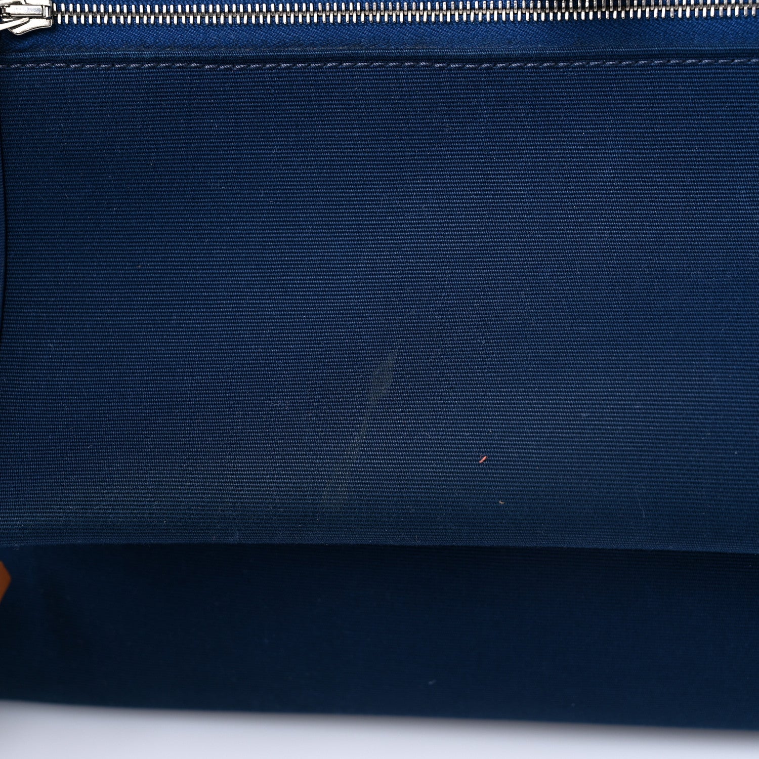Hermes Vache Hunter Toile Herbag Zip 31 PM Bleu De Malte Natural 12 of 15