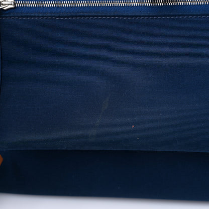 Hermes Vache Hunter Toile Herbag Zip 31 PM Bleu De Malte Natural 12 of 15