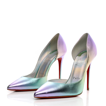 Christian Louboutin Iridescent Nappa Lam Licorne Iriza 100 Pumps 38 Multicolor 3 of 13
