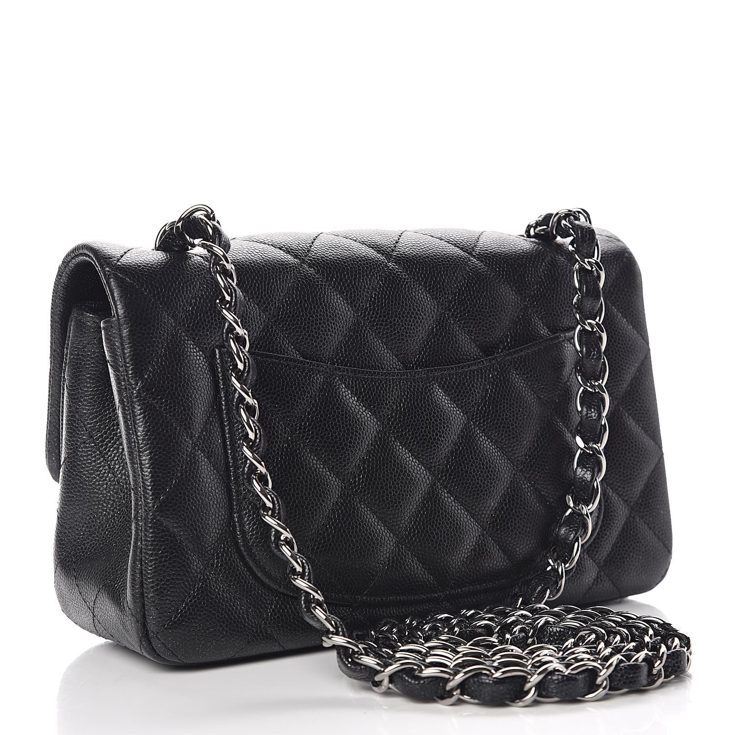 Chanel Iridescent Caviar Quilted Mini Rectangular Flap Black 3 of 10