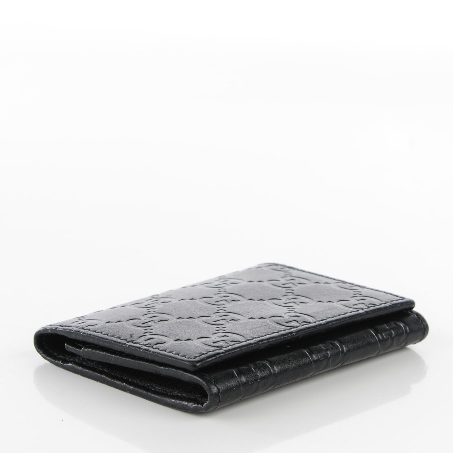 Guccissima Card Case Black