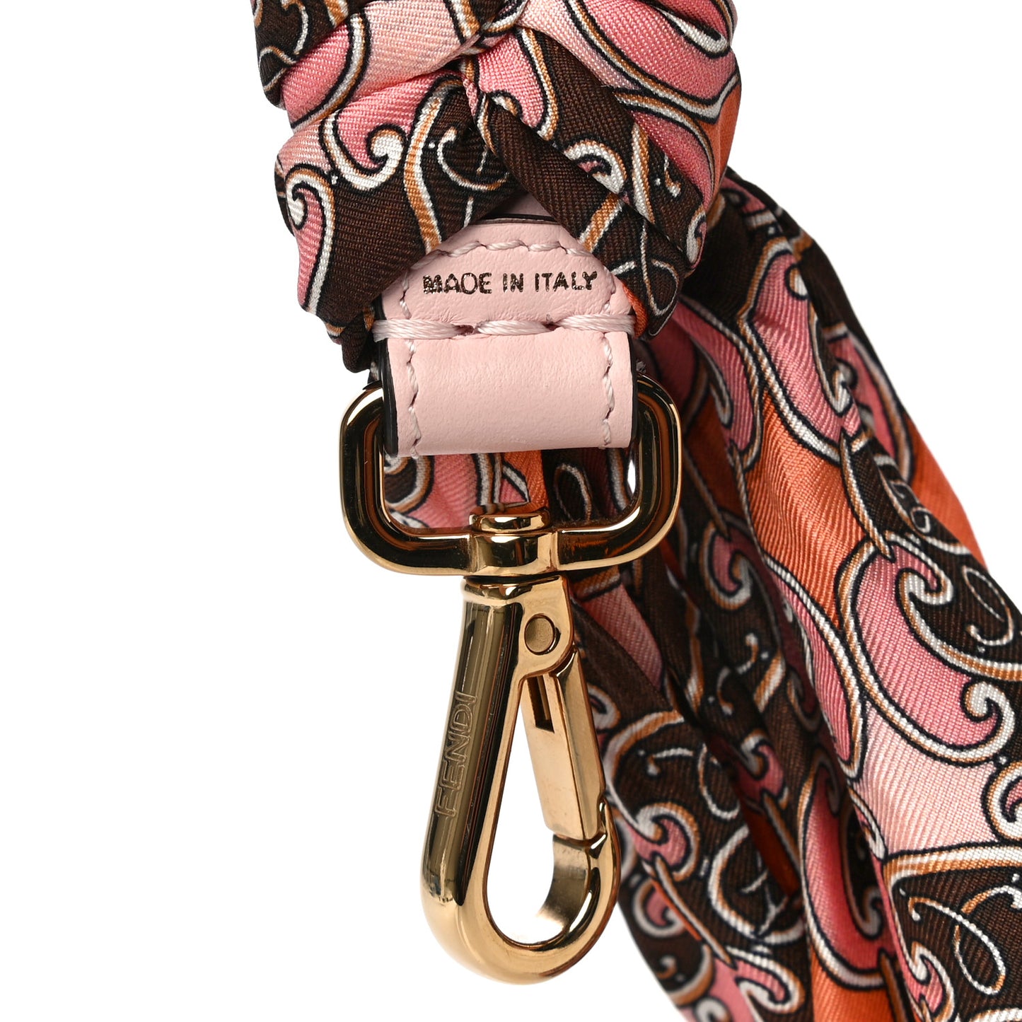 X JOSHUA VIDES Silk Calfskin Strap You Pink Multicolor