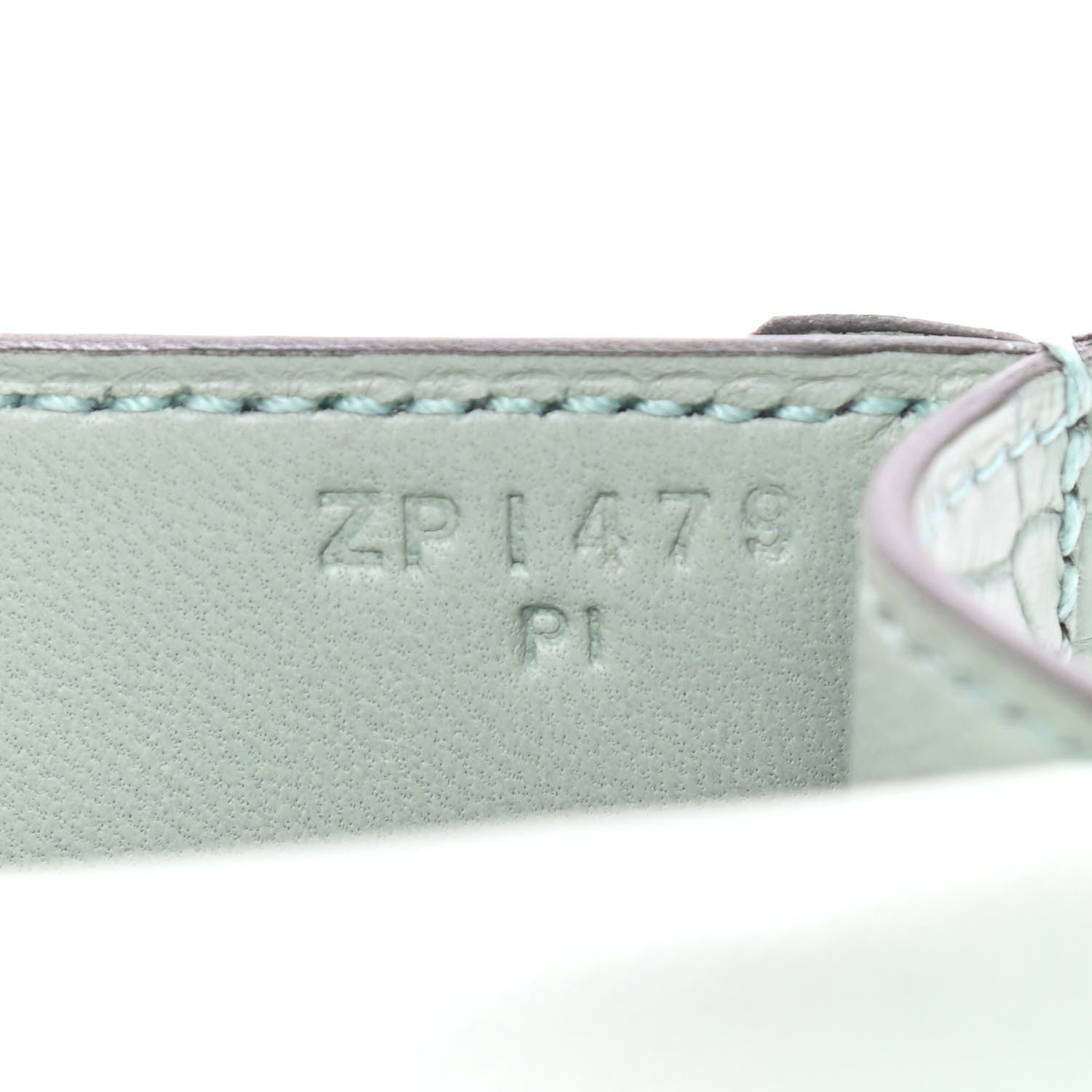 Hermes Matte Alligator Mini Verrou Chaine Bag Vert d’eau 7 of 9