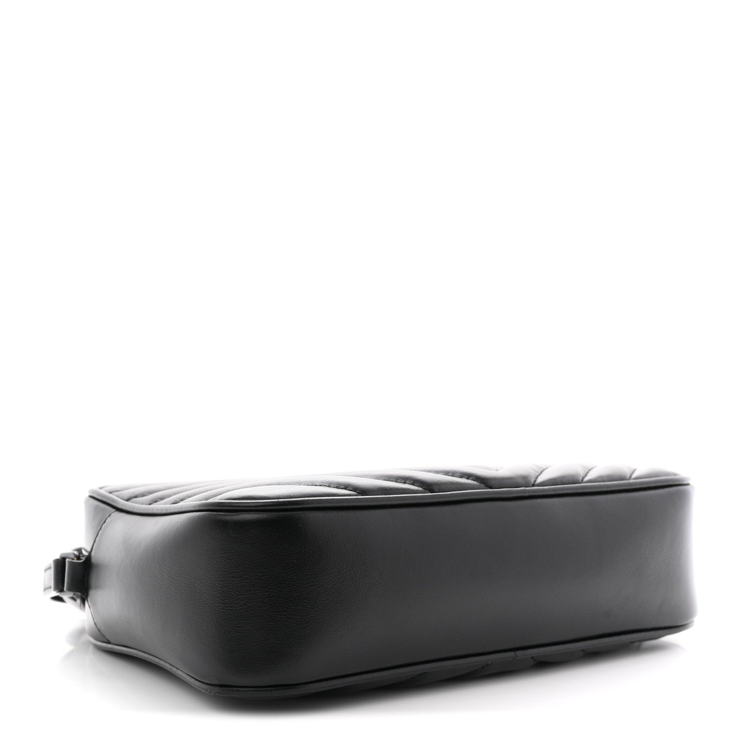Saint Laurent Calfskin Matelasse Monogram Monochrome Lou Camera Bag Black 4 of 13