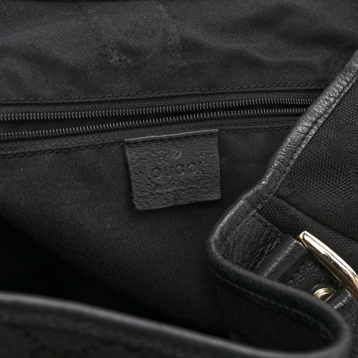 Gucci Monogram Medium Abbey Shoulder Bag Black 6 of 12