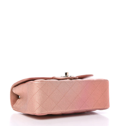 Chanel Metallic Lambskin Quilted Ombre Mini Rectangular Flap Pink 4 of 11