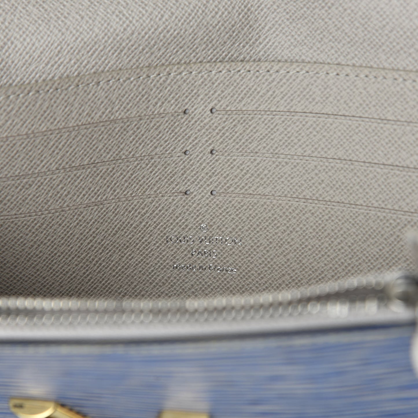Epi Twist Chain Wallet Denim Light