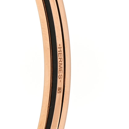 Hermes Enamel Printed Extra Narrow Bracelet 70 Rose Delirium 4 of 6