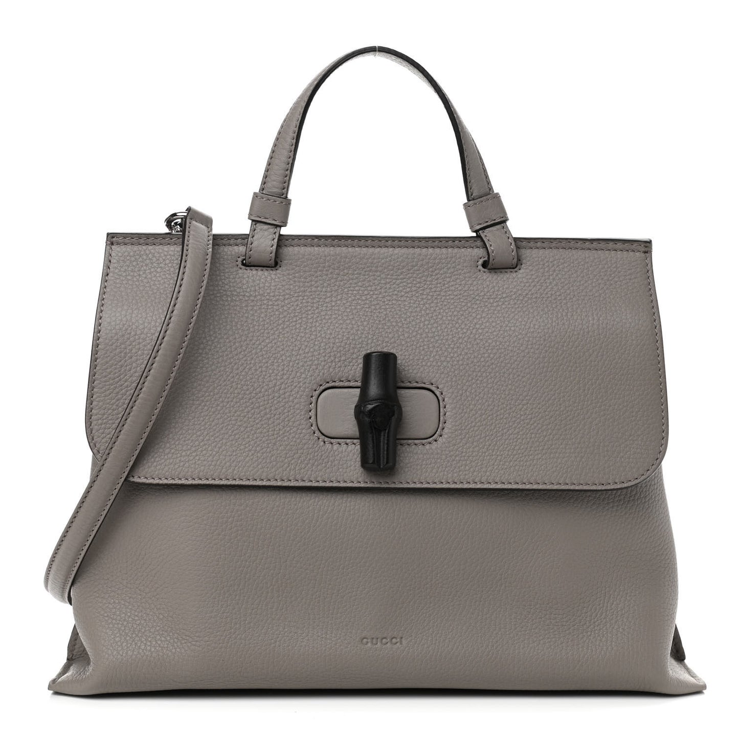 Cellarius Calfskin Medium Bamboo Daily Top Handle Bag Storm Grey