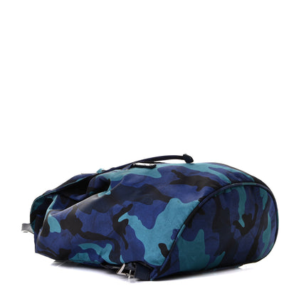 Prada Tessuto Nylon Camouflage Print Backpack Royal 3 of 9