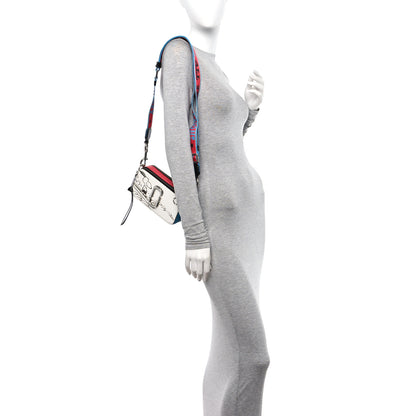 Marc Jacobs X Peanuts Saffiano Snoopy Snapshot Camera Bag White Multicolor 2 of 10