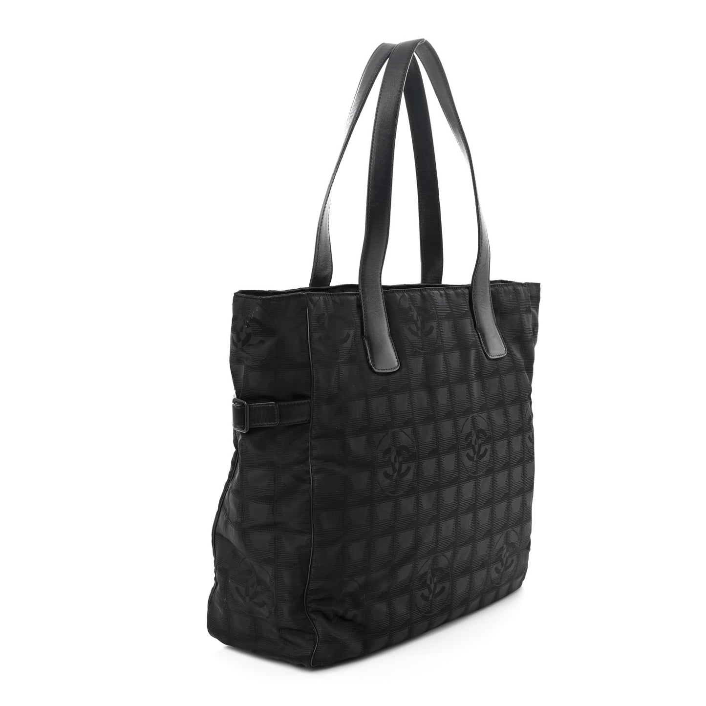 Nylon Medium Travel Tote Black