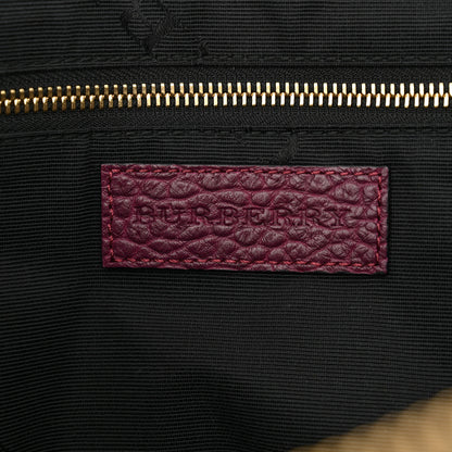Burberry Heritage Grain Small Orchard Bowling Bag Damson Magenta 6 of 10