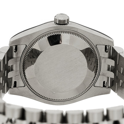 Rolex Stainless Steel 18K White Gold 31mm Oyster Perpetual Datejust Watch Silver Roman 178274 4 of 5