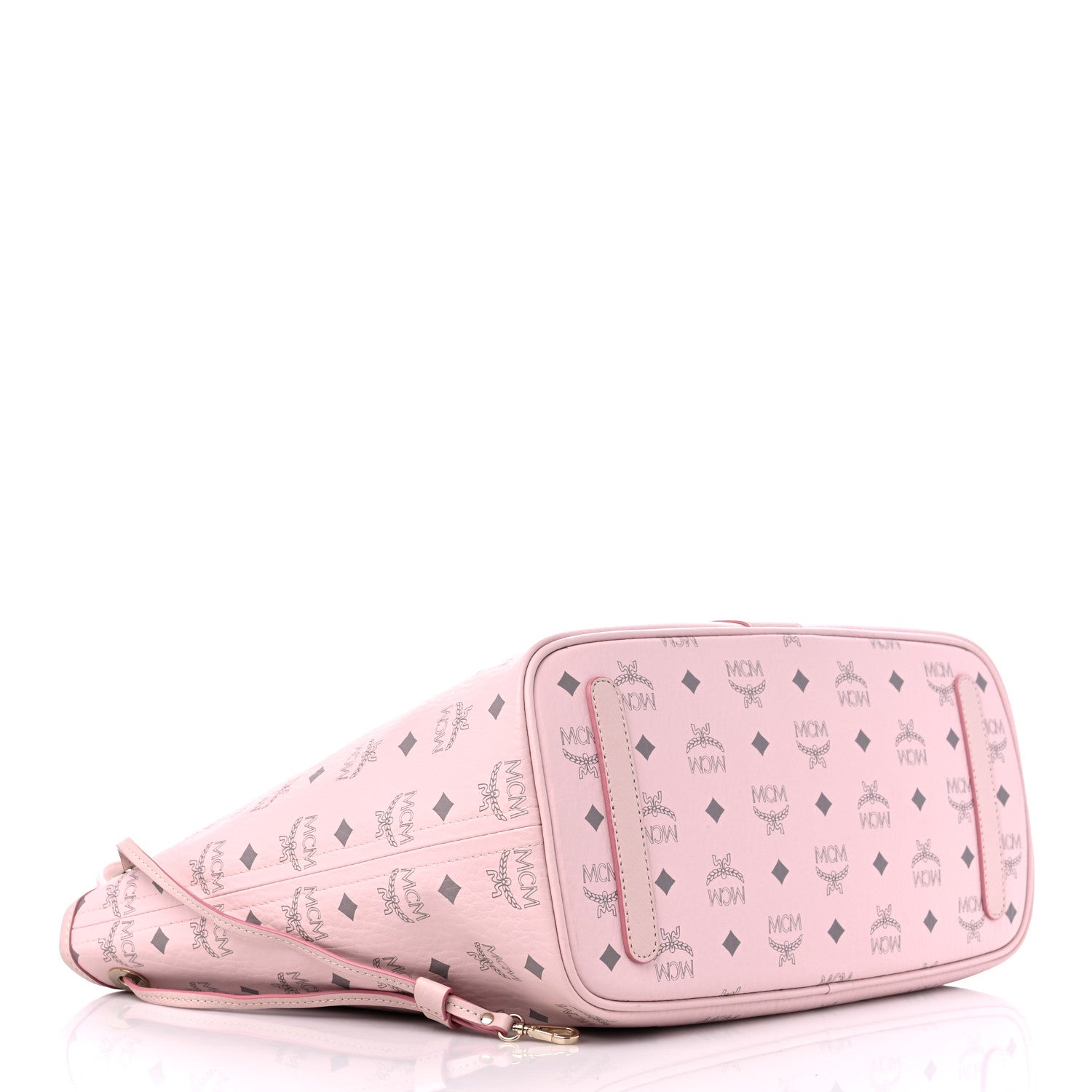 MCM Visetos Medium Liz Reversible Shopper Tote Soft Pink 5 of 13