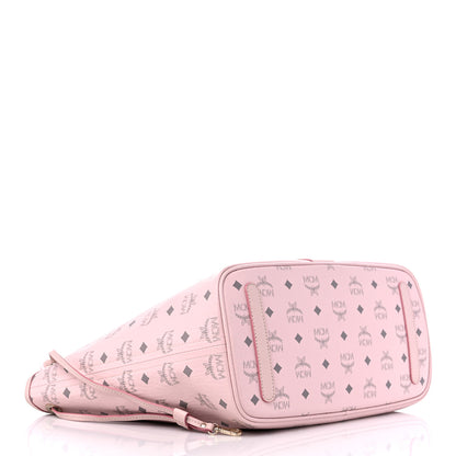 MCM Visetos Medium Liz Reversible Shopper Tote Soft Pink 5 of 13