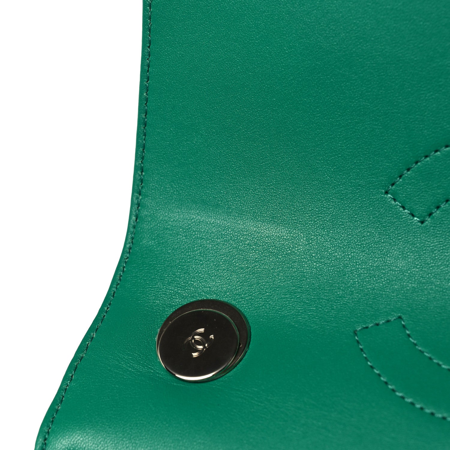 Chanel Lambskin Quilted Small Trendy CC Flap Dual Handle Bag Green 12 of 15