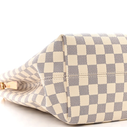 Louis Vuitton Damier Azur Graceful MM Rose Ballerine 10 of 11
