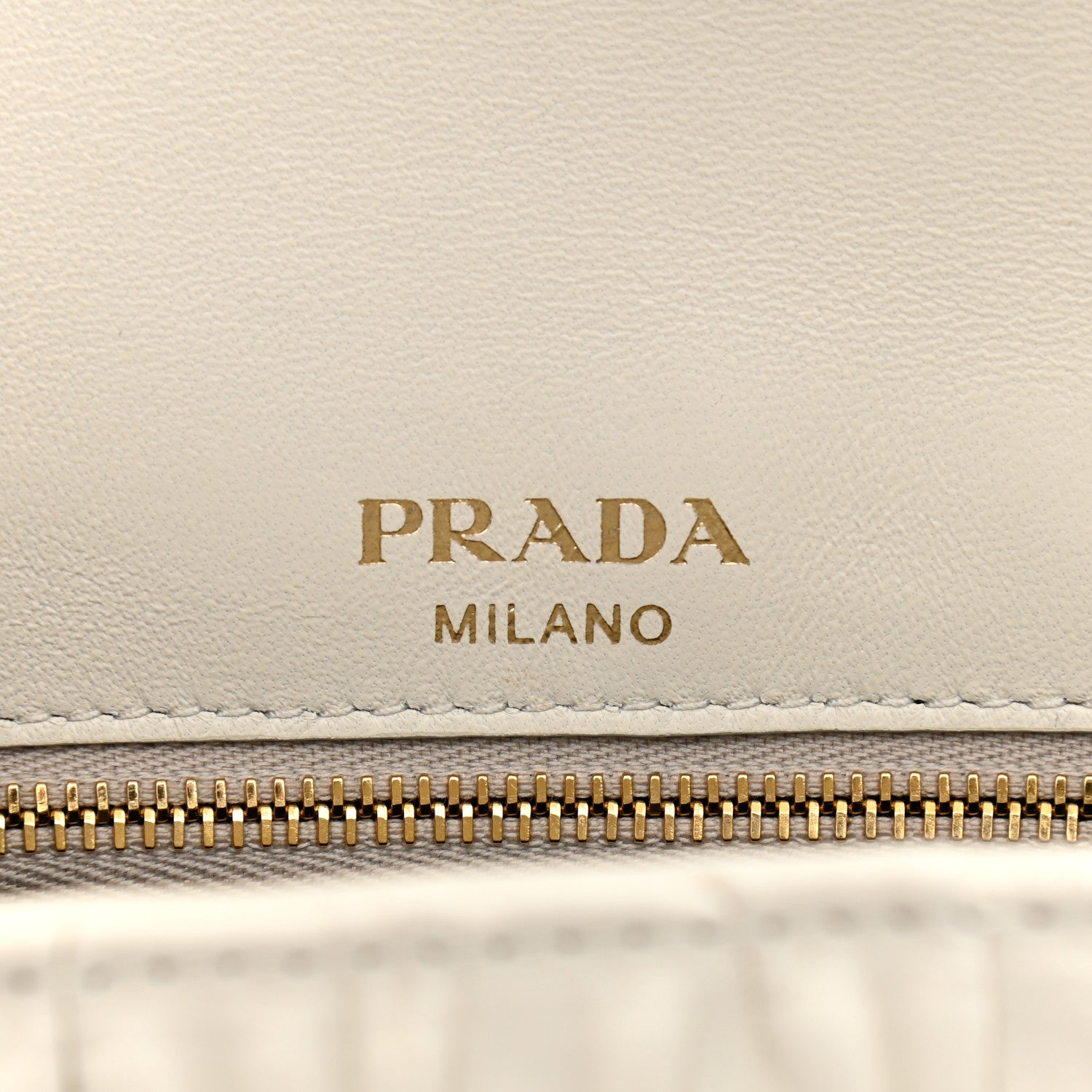 Prada Nappa Gaufre Medium Chain Flap Shoulder Bag White 6 of 11