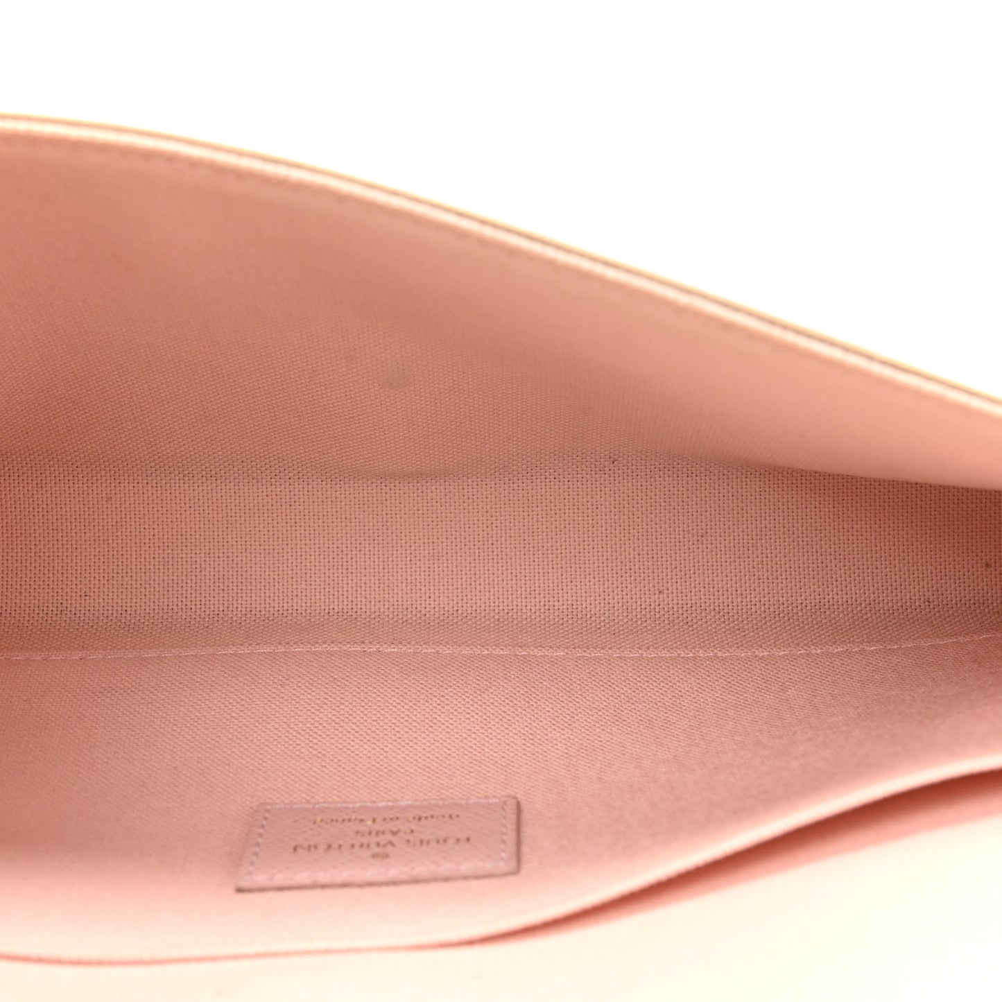 Damier Azur Pochette Felicie Chain Wallet Rose Ballerine