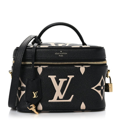 Louis Vuitton Empreinte Monogram Giant Vanity PM Black Beige 1 of 8