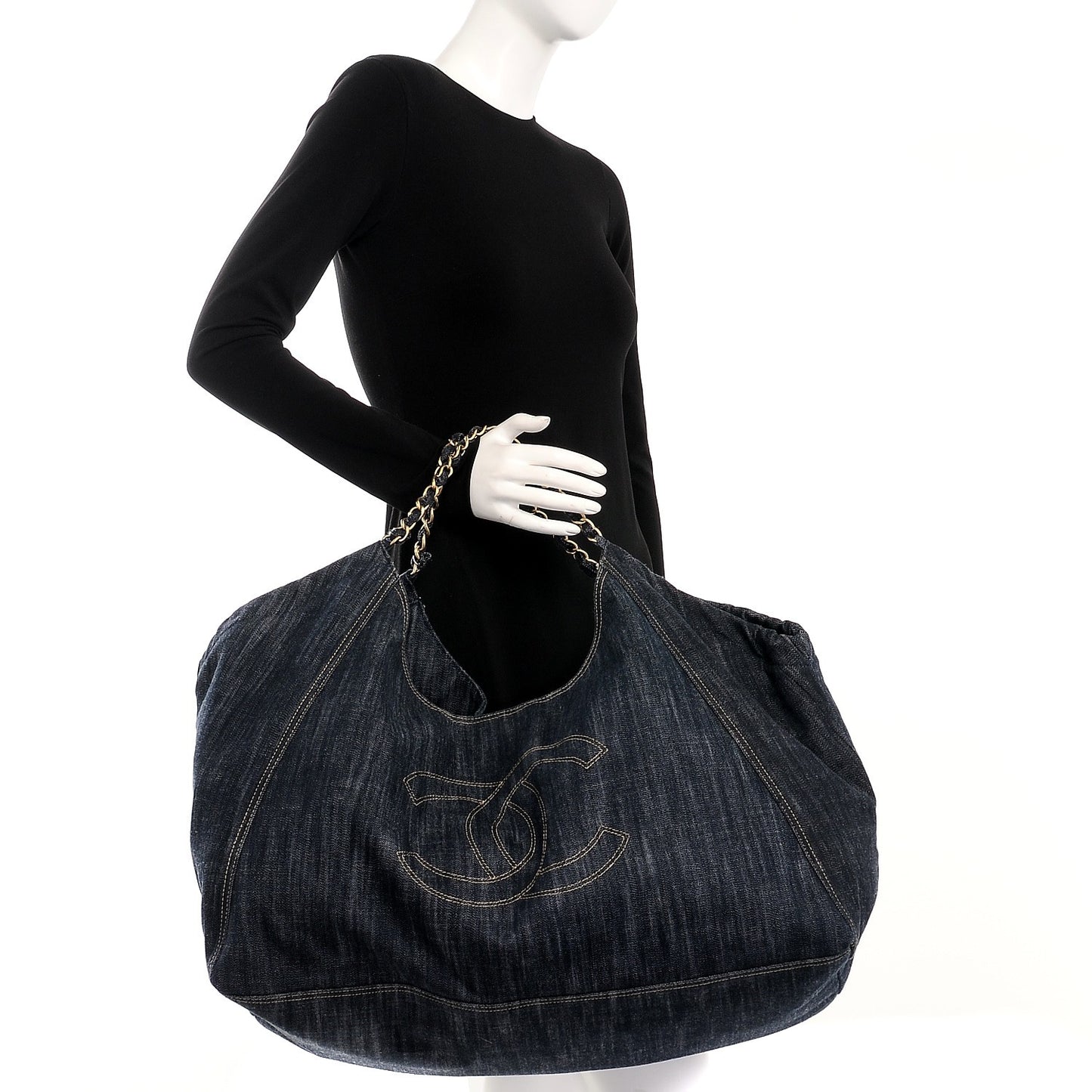 Denim XL Coco Cabas Tote Blue