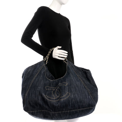 Chanel Denim XL Coco Cabas Tote Blue 2 of 11