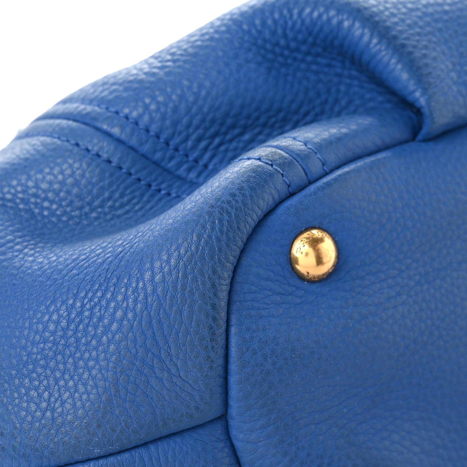 Prada Vitello Daino Satchel Azzurro 12 of 15