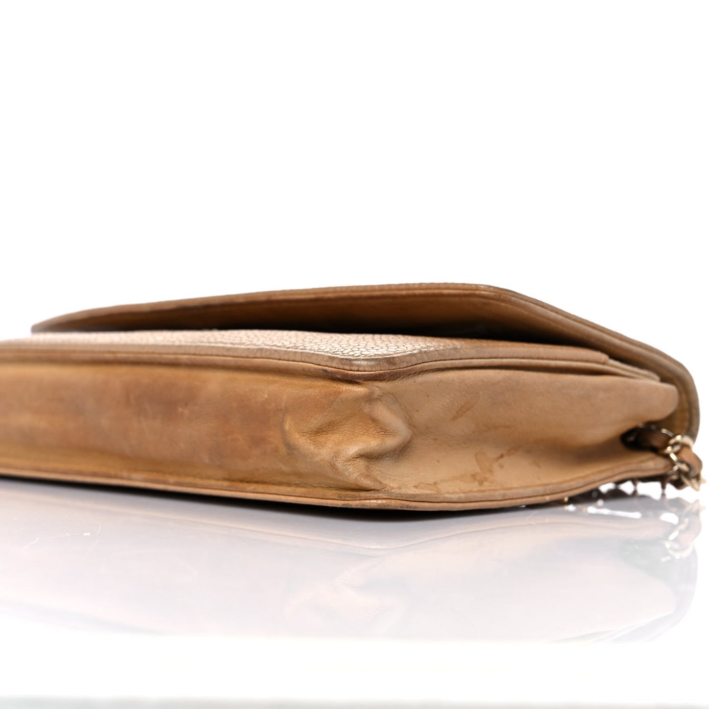 Caviar Timeless CC Wallet on Chain WOC Beige