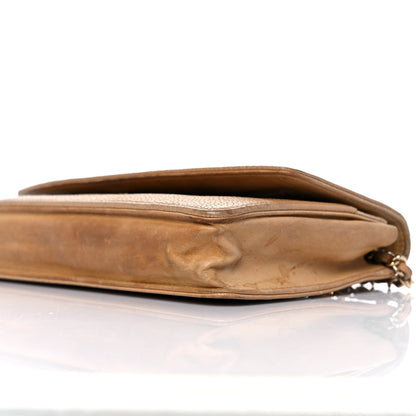 Chanel Caviar Timeless CC Wallet on Chain WOC Beige 9 of 13