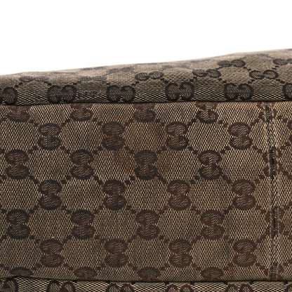 Gucci Monogram Medium Horsebit Chain Hobo Dark Brown 19 of 26
