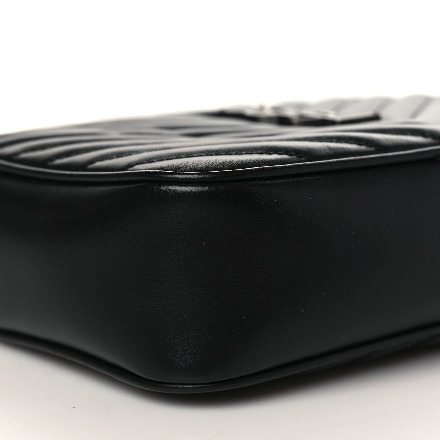 Saint Laurent Calfskin Matelasse Monogram Lou Camera Bag Black 8 of 9