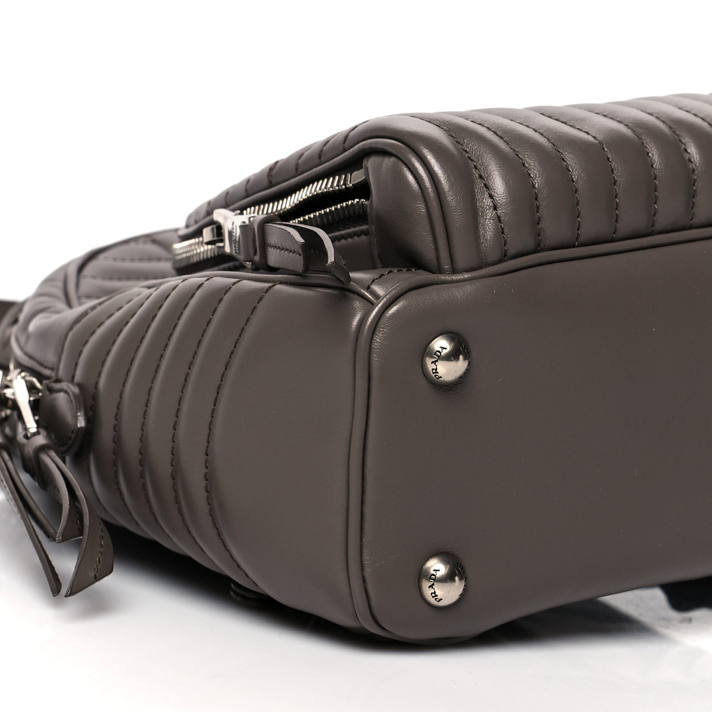 Soft Calfskin Impunture Diagramme Day Backpack Bambu