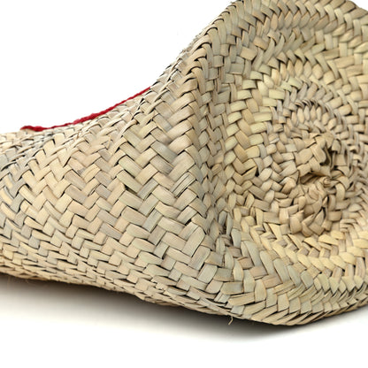 Dolce & Gabbana Woven Raffia Lizard Kendra Logo Tote Red Multicolor 8 of 17