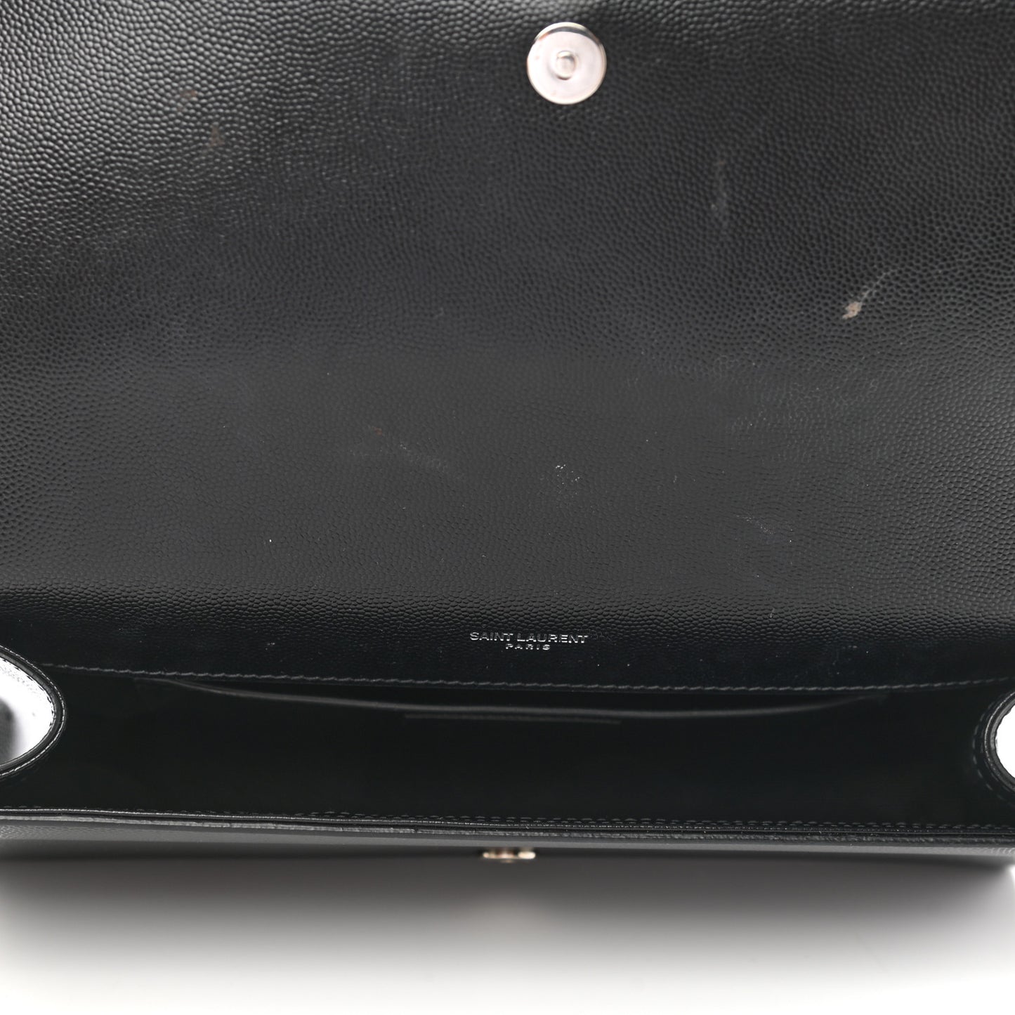 Grain De Poudre Monogram Cassandre Clutch Black