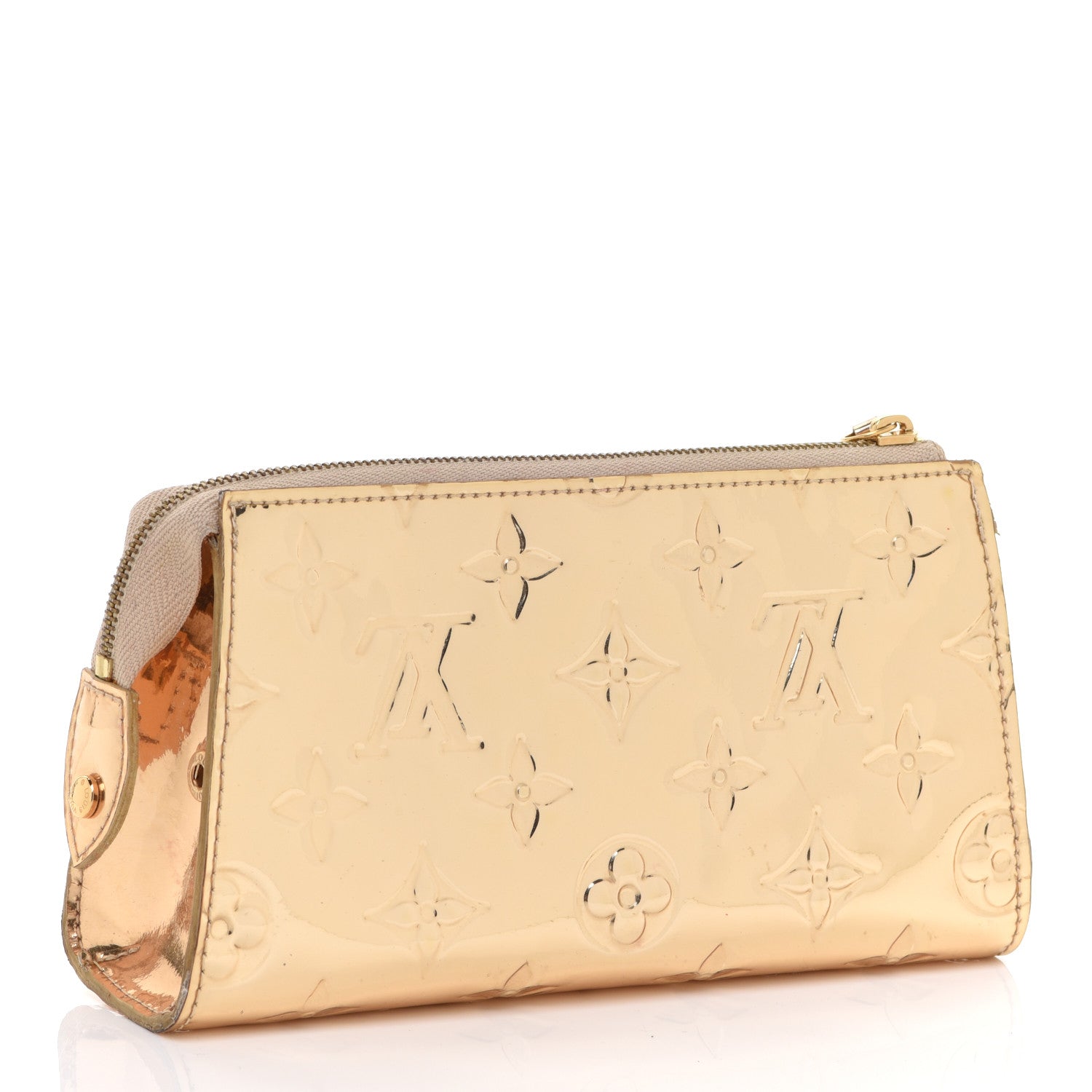 Louis Vuitton Monogram Mirior Trousse Cosmetic Pouch Gold 3 of 10