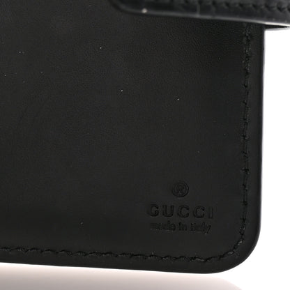 Gucci Piuma Calfskin Jumbo GG Embossed Medium Wallet Black 6 of 7
