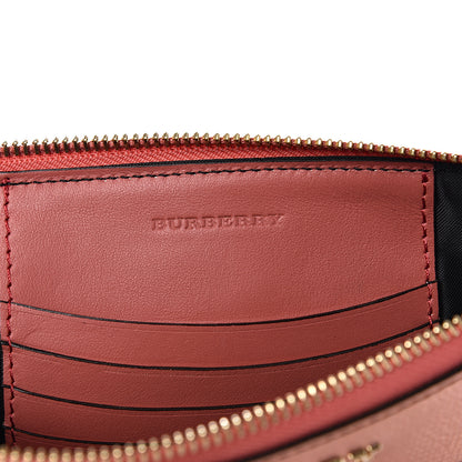 Burberry Metallic Derby House Check Peyton Crossbody Clutch Bag Blossom Pink 5 of 12