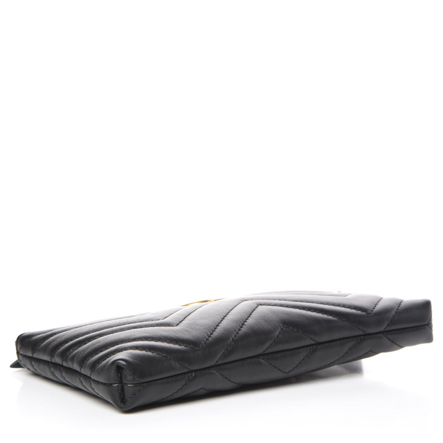Calfskin Matelasse Mini GG Marmont Chain Bag Black